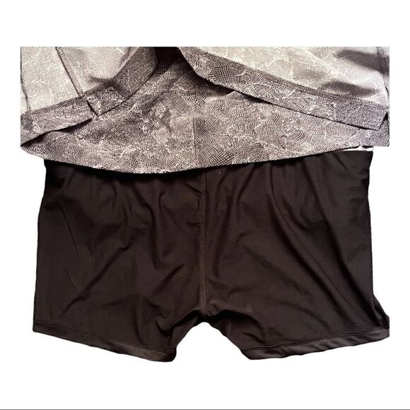 đť…şcloudveil skort pullon stretch waistband zipped side pocket grey black size M - Picture 4 of 10